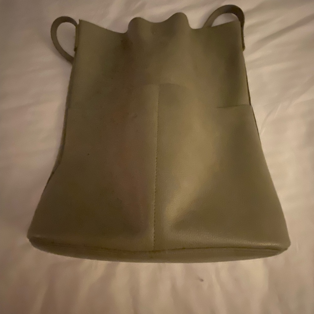 Latte Vegan Leather Tote Bag